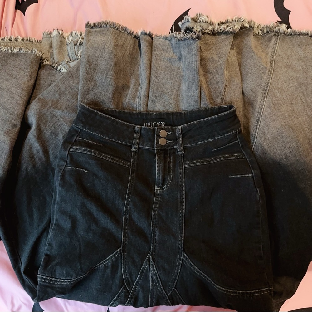 Dolls kill denim maxi mermaid tail skirt M